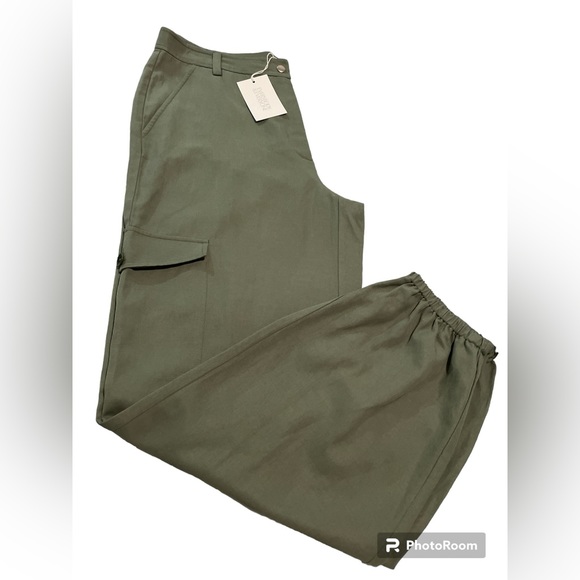 NWT Pants EVERYBODY & EVERYONE Ankle Derp Trouser , Color Olive,Size 12 - Picture 7 of 16